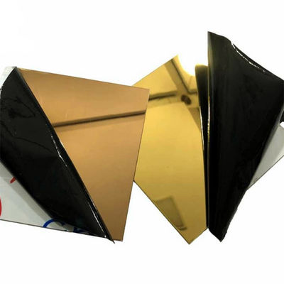 Blatt AISI 8k Rose Gold Mirror Stainless Steel goldenes BA hell