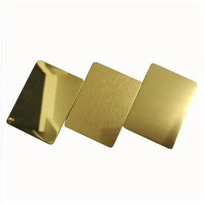 6K goldenes Edelstahlblech 0.1mm - 300mm Rose Gold SS bedecken